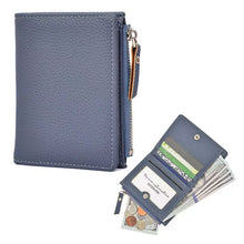 画像をギャラリービューアに読み込む, 【2026春のビッグセール開催！】紙幣と小銭を収納できる本革の三つ折り財布。お札と小銭のポケットが同じ方向を向いているので、コンパクトでスタイリッシュなので、ギフトにも最適です。
