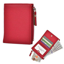 画像をギャラリービューアに読み込む, 【2026春のビッグセール開催！】紙幣と小銭を収納できる本革の三つ折り財布。お札と小銭のポケットが同じ方向を向いているので、コンパクトでスタイリッシュなので、ギフトにも最適です。
